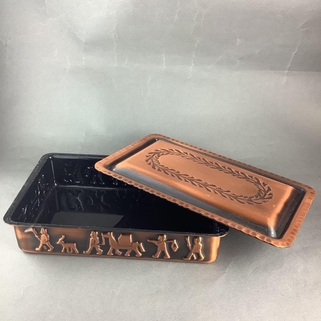 Amazon.co.jp: 純銅製 島本製作所 小物入れ copper ware レトロ ケース